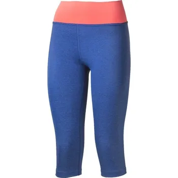 Dámské kalhoty Progress Dámské 3/4 legíny BETTY 3Q modrý melír/lososová Velikost: XL