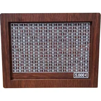 Pokladnička Dřevěná pokladnička s velkou kapacitou 5 000 eur