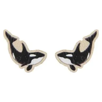 Šperk Dřevěné náušnice Kosatka s možností výměny či vrácení do 30 dnů - EW98