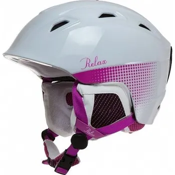 Lyžařská helma Relax VOLCANO RH20D white/pink S