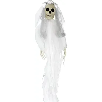 Party dekorace Folat BV - Závěsná halloweenská dekorace kostra - nevěsta - 30 x 90 cm