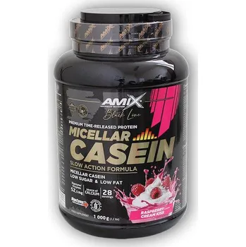 Protein Amix Black Line Micellar Casein 1000g Raspberry cream kiss + DÁREK
