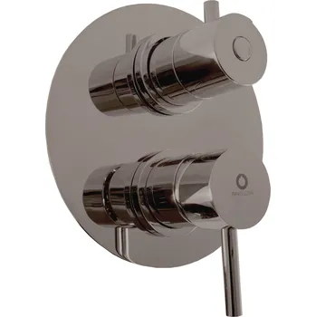 Vodovodní baterie SEINA - Vanová/Sprchová baterie podomítková 3-cestná s tělesem, Metal grey - kartáčovaná SE987.3MGK, RAV Slezák