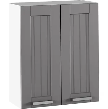 Kuchyňská linka Horní skříňka, tmavě šedá/bílá, JULIA TYP 6