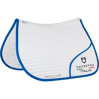 EQUESTRO Dečka podsedlová X Fise Equestro, skoková, white/azzurro savoia PONY