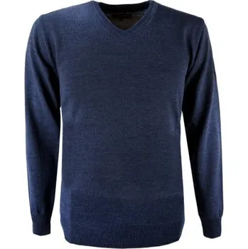 Pánský svetr Kama Merino svetr 4104 108 - tmavě modrá L