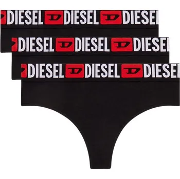 Kalhotky SPODNÍ PRÁDLO DIESEL UFST-STARS-3-PACK STRING BLACK