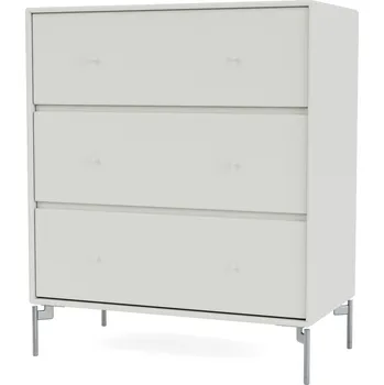 Komoda Montana, Komoda Carry na chromových nožkách světle šedá - Formadore