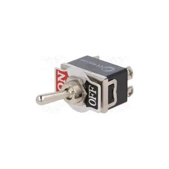 vypínač Přepínač páčkový Polohy 2 DPST OFF-ON 10A/250VAC -55÷65°C