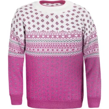 Pánský svetr Kama dětský Merino svetr 1018 134 - růžová L