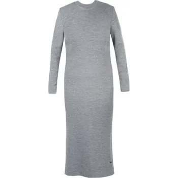 Dámská sukně Kama dámské pletené Merino šaty 5048 109 - světle šedá S