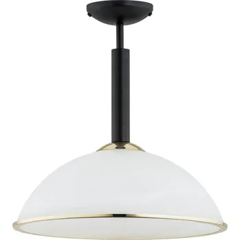 Svítidlo Lemir Závěsné svítidlo na tyči O2921 W1 CZA + ZL Lava lustr 1, matný černý +