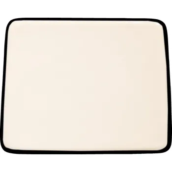 Talíř Zafferano, Jídelní talíř Lido Rim 28 x 24 cm černý - Formadore