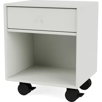 Noční stolek Montana, Noční stolek Dream na kolečkách světle šedý - Formadore