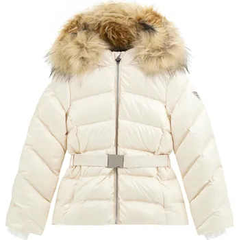 Dívčí bunda Dětská Zateplená bunda GUESS HOODED REAL DOWN PUFFER W/ZIP J4BL01WGL50-G012 – Béžová 14