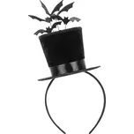 Čelenka černý cylindr s netopýry