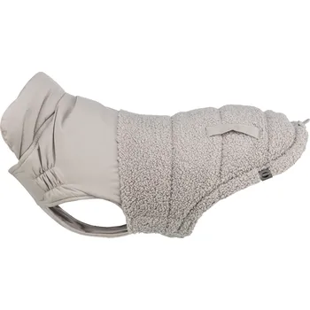 Obleček pro psa Zimní vesta AJOU s kožíškem, XXS: 18 cm, šedá