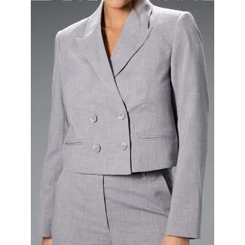 Dámské sako Sinsay - Krátké sako - šedá - 757FI-09M - 757FI-09M-S