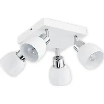 Svítidlo Lemir Bodové svítidlo O2594 P4 BIA Feniks spot 4, bílá matná + chrom
