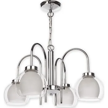 Svítidlo Lemir Lustr na řetězu O2044 W4 CH Dexy lustr 4 ramenný, chrom