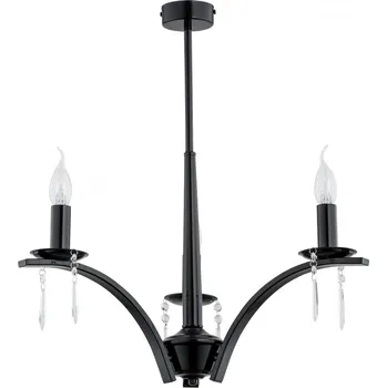 Svítidlo Lemir Stropní svítidlo O2863 W3 CZA Kapra lustr 3 ramenný, černá