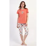 Dámské pyžamo kapri Koala - oranžová - L