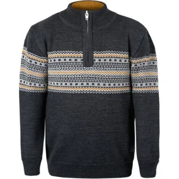 Pánská móda Kama dětský Merino svetr 1019 111 - tmavě šedá L