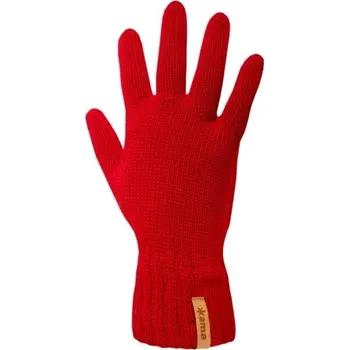 Rukavice Kama pletené Merino rukavice R102 104 - červená L