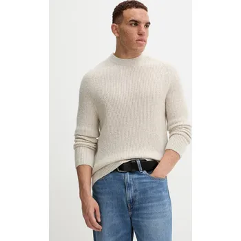 Dámský svetr Svetr s příměsí vlny Marc O'Polo béžová barva, 529506860144 01B, vel. M