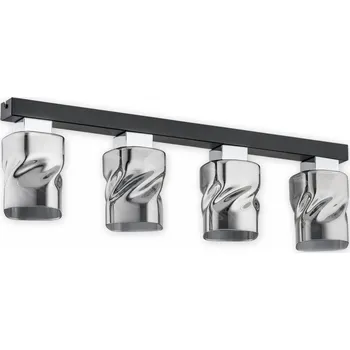 Svítidlo Lemir Stropní svítidlo O2964 P4 CZA + CH Meru přisazená 4, černá matná + chr