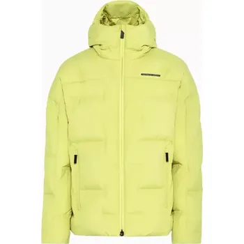 Pánská softshellová bunda PORSCHE DESIGN Padded jacket Bunda prošívaná zimní s kapucí jemně žlutá (Exkluzivní prošívaná bunda s inovativní grafenovou termoregulací a nadměrnou kapucí.)