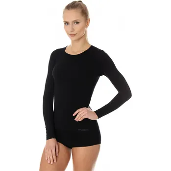 Dámské tričko Brubeck dámské tričko s dlouhým rukávem Comfort Cotton Barva: Černá, Velikost: S