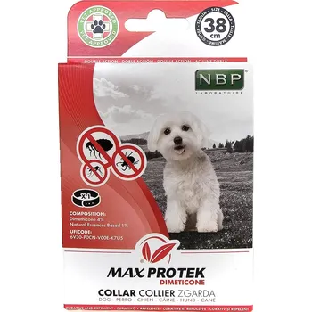Antiparazitikum pro kočku Max Pro Tek Max Protek repelentní fluorescenční obojek, pes 38 cm