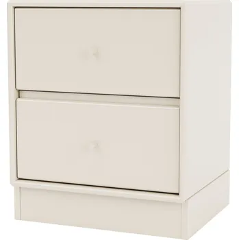 Noční stolek Montana, Noční stolek Drift na podstavci 7 cm světle béžový - Formadore