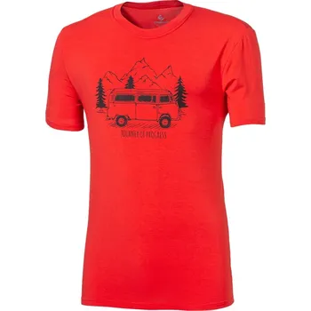 Pánské tričko Progress PIONEER "BULLI" pánské triko s bambusem červená Velikost: M