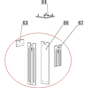 Štípačka na dřevo Vodítka horní pro štípačku Compact 15 T, 5905421013