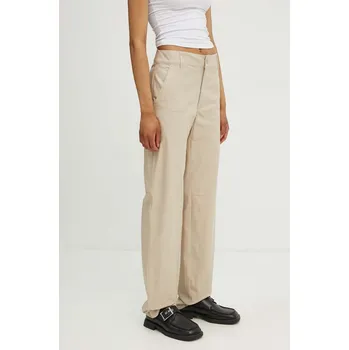 Dámské kalhoty Bavlněné kalhoty Moschino Jeans 0311.8219 béžová 80X, vel. 36