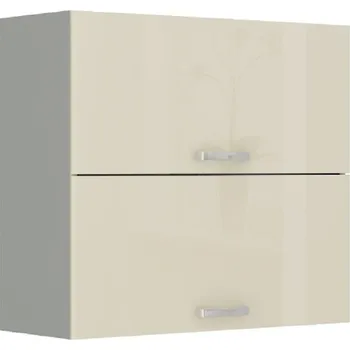 Kuchyňská linka Skříňka horní, krémová vysoký lesk / šedá, PRADO 80 GU-72