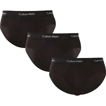 Slipy 3PACK pánské slipy Calvin Klein černé (U2661G-VX9) XL