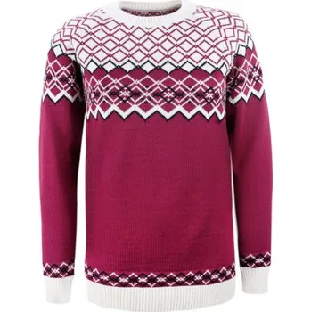 Dámský svetr Kama Merino svetr 5045 144 - purpurová M