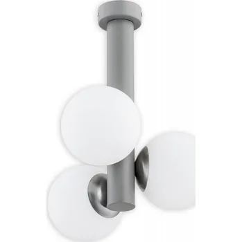 Svítidlo Lemir Stropní svítidlo O2813 W3 SZA Ente lustr 3 ramenný, šedá matná + nikl