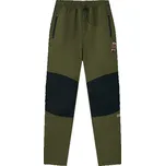 Chlapecké SOFTSHELLOVÉ KALHOTY ZATEPLENÉ khaki B2592