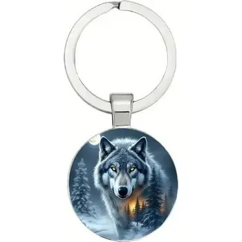 Přívěšek na klíče vlk
