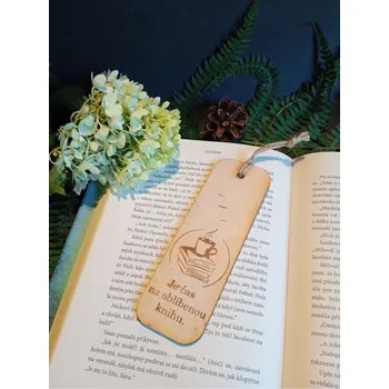 Záložka Dary dřeva Dřevěná záložka do knížky -čas na knihu