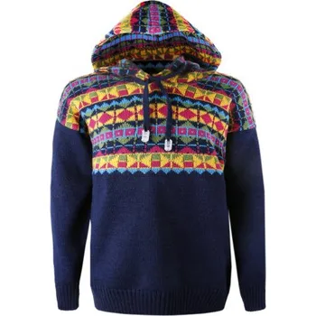 Pánský svetr Kama dětský Merino svetr 1017 108 - tmavě modrá XXL