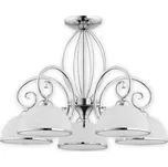 Lemir Lustr do obyváku O2495 W5 CH Indra lustr 5 ramenný, chrom