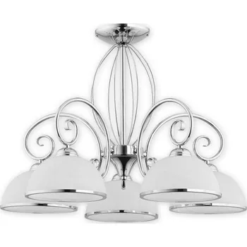 Svítidlo Lemir Lustr do obyváku O2495 W5 CH Indra lustr 5 ramenný, chrom