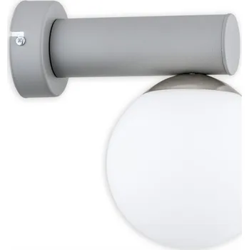 Nástěnné svítidlo Lemir Nástěnné svítidlo O2810 K1 SZA Ente nástěník, šedá matná + nikl