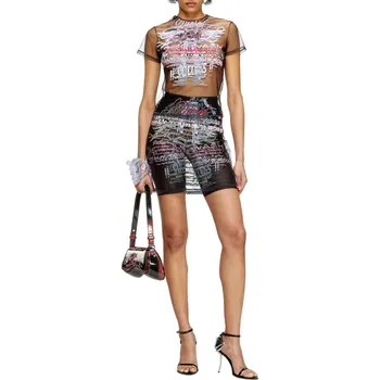 Dámská sukně SUKNĚ DIESEL O-LYMPIAC-1 SKIRT BLACK