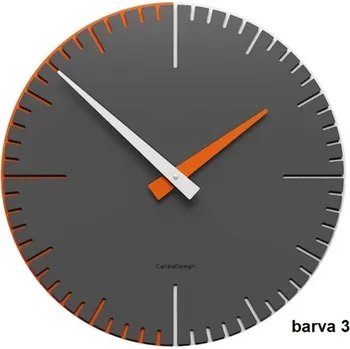 Hodiny Designové hodiny 10-025 CalleaDesign Exacto 36cm (více barevných verzí) Barva grafitová (tmavě šedá)-3 - RAL9007